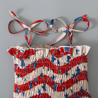 Load image into Gallery viewer, Baby Kid Girls Star Print Independence Day Dresses Wholesale 23053102
