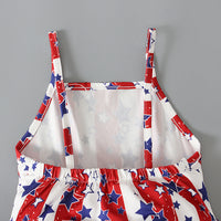 Load image into Gallery viewer, Baby Kid Girls Star Print Independence Day Jumpsuits Wholesale 23053103
