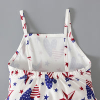 Load image into Gallery viewer, Baby Kid Girls Star Print Independence Day Jumpsuits Wholesale 23053103
