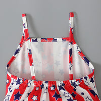 Load image into Gallery viewer, Baby Kid Girls Star Print Independence Day Jumpsuits Wholesale 23053103

