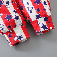 Load image into Gallery viewer, Baby Kid Girls Star Print Independence Day Jumpsuits Wholesale 23053103
