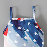 Load image into Gallery viewer, Baby Kid Girls Star Print Independence Day Jumpsuits Wholesale 23053103
