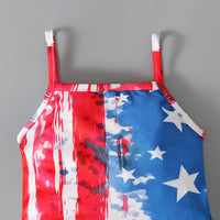 Load image into Gallery viewer, Baby Kid Girls Star Print Independence Day Jumpsuits Wholesale 23053103
