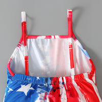 Load image into Gallery viewer, Baby Kid Girls Star Print Independence Day Jumpsuits Wholesale 23053103
