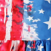 Load image into Gallery viewer, Baby Kid Girls Star Print Independence Day Jumpsuits Wholesale 23053103

