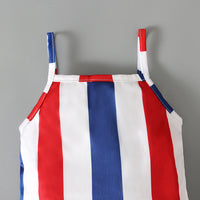 Load image into Gallery viewer, Baby Kid Girls Star Print Independence Day Jumpsuits Wholesale 23053103
