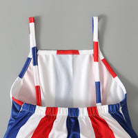 Load image into Gallery viewer, Baby Kid Girls Star Print Independence Day Jumpsuits Wholesale 23053103
