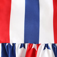 Load image into Gallery viewer, Baby Kid Girls Star Print Independence Day Jumpsuits Wholesale 23053103
