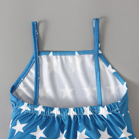 Load image into Gallery viewer, Baby Kid Girls Star Print Independence Day Jumpsuits Wholesale 23053103
