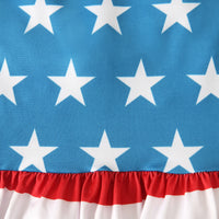 Load image into Gallery viewer, Baby Kid Girls Star Print Independence Day Jumpsuits Wholesale 23053103
