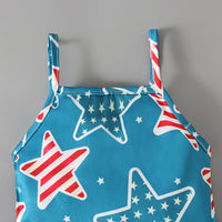 Load image into Gallery viewer, Baby Kid Girls Star Print Independence Day Jumpsuits Wholesale 23053103
