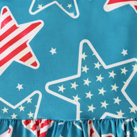 Load image into Gallery viewer, Baby Kid Girls Star Print Independence Day Jumpsuits Wholesale 23053103
