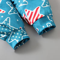 Load image into Gallery viewer, Baby Kid Girls Star Print Independence Day Jumpsuits Wholesale 23053103
