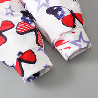 Load image into Gallery viewer, Baby Kid Girls Star Print Independence Day Jumpsuits Wholesale 23053103
