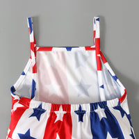 Load image into Gallery viewer, Baby Kid Girls Star Print Independence Day Jumpsuits Wholesale 23053103
