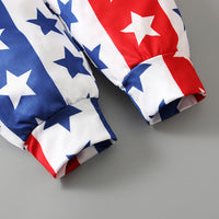 Load image into Gallery viewer, Baby Kid Girls Star Print Independence Day Jumpsuits Wholesale 23053103
