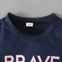 Load image into Gallery viewer, 2 Pieces Set Baby Kid Girls Independence Day Letters Print T-Shirts And Color-blocking Shorts Wholesale 23053104
