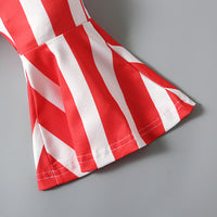 Load image into Gallery viewer, 2 Pieces Set Baby Kid Girls Independence Day Solid Color Print Tank Tops And Star Pants Wholesale 23053106
