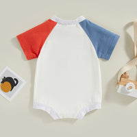 Load image into Gallery viewer, Baby Unisex Letters Color-blocking Independence Day Rompers Wholesale 23053124
