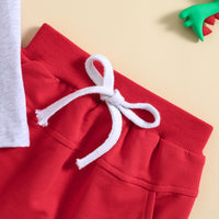 Load image into Gallery viewer, 2 Pieces Set Baby Kid Boys Independence Day Letters Dinosaur Print T-Shirts And Solid Color Shorts Wholesale 23053133
