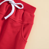 Load image into Gallery viewer, 2 Pieces Set Baby Kid Boys Independence Day Letters Dinosaur Print T-Shirts And Solid Color Shorts Wholesale 23053133
