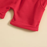 Load image into Gallery viewer, 2 Pieces Set Baby Kid Boys Independence Day Letters Dinosaur Print T-Shirts And Solid Color Shorts Wholesale 23053133
