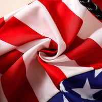 Load image into Gallery viewer, Baby Kid Girls Striped Star Independence Day Dresses Wholesale 23053137
