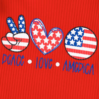 Load image into Gallery viewer, Baby Kid Girls Letters Star Print Independence Day Jumpsuits Wholesale 23053143
