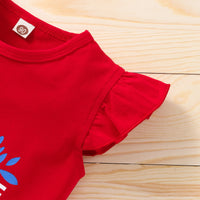 Load image into Gallery viewer, 2 Pieces Set Baby Kid Girls Independence Day Letters Print Tank Tops And Star Skirts Wholesale 23053147
