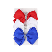 Load image into Gallery viewer, Girls Solid Color Love heart Star Print Independence Day Accessories Headwear Wholesale 23053148
