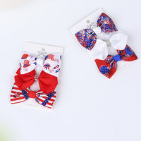 Load image into Gallery viewer, Girls Solid Color Love heart Star Print Independence Day Accessories Headwear Wholesale 23053148
