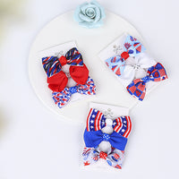 Load image into Gallery viewer, Girls Solid Color Love heart Star Print Independence Day Accessories Headwear Wholesale 23053148
