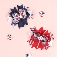 Load image into Gallery viewer, Girls Love heart Star Print Independence Day Accessories Headwear Wholesale 23053149
