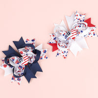 Load image into Gallery viewer, Girls Love heart Star Print Independence Day Accessories Headwear Wholesale 23053149
