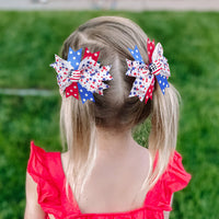 Load image into Gallery viewer, Girls Love heart Star Print Independence Day Accessories Headwear Wholesale 23053150
