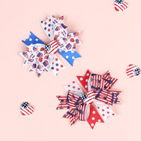 Load image into Gallery viewer, Girls Love heart Star Print Independence Day Accessories Headwear Wholesale 23053150
