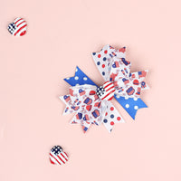 Load image into Gallery viewer, Girls Love heart Star Print Independence Day Accessories Headwear Wholesale 23053150
