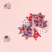 Load image into Gallery viewer, Girls Love heart Star Print Independence Day Accessories Headwear Wholesale 23053150
