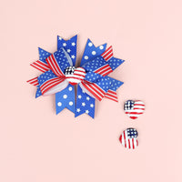 Load image into Gallery viewer, Girls Love heart Star Print Independence Day Accessories Headwear Wholesale 23053150
