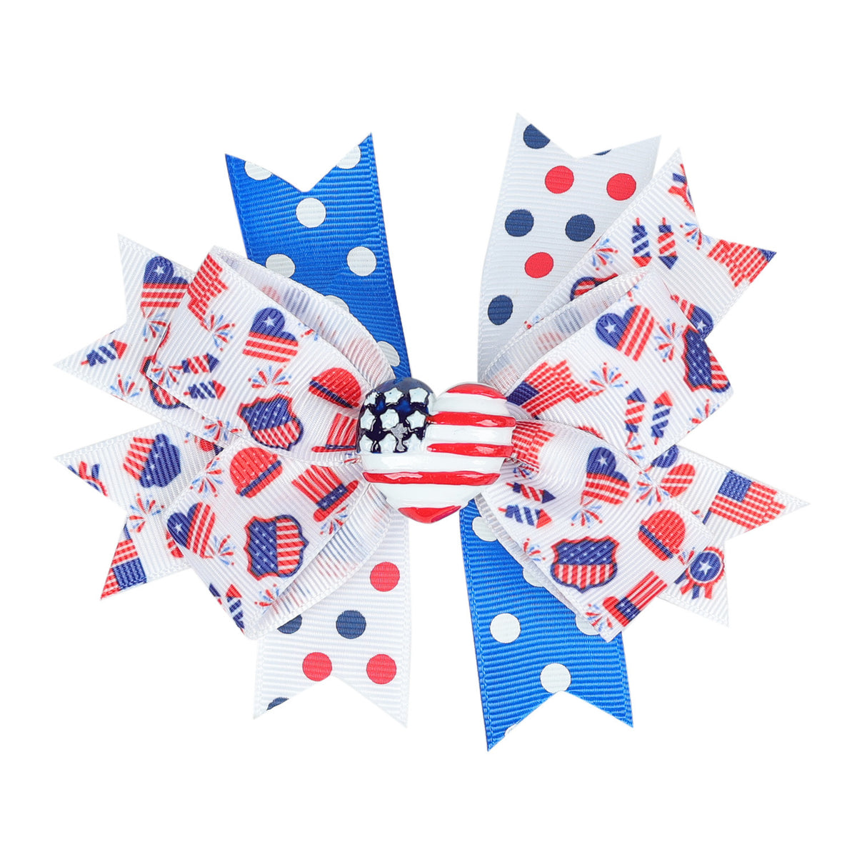 Girls Love heart Star Print Independence Day Accessories Headwear Wholesale 23053150