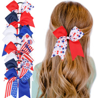 Load image into Gallery viewer, Girls Striped Star Independence Day Accessories Headwear Wholesale 23053151
