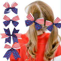 Load image into Gallery viewer, Girls Striped Star Independence Day Accessories Headwear Wholesale 23053152
