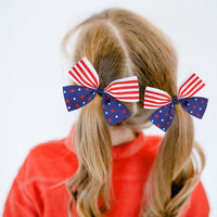 Load image into Gallery viewer, Girls Striped Star Independence Day Accessories Headwear Wholesale 23053152
