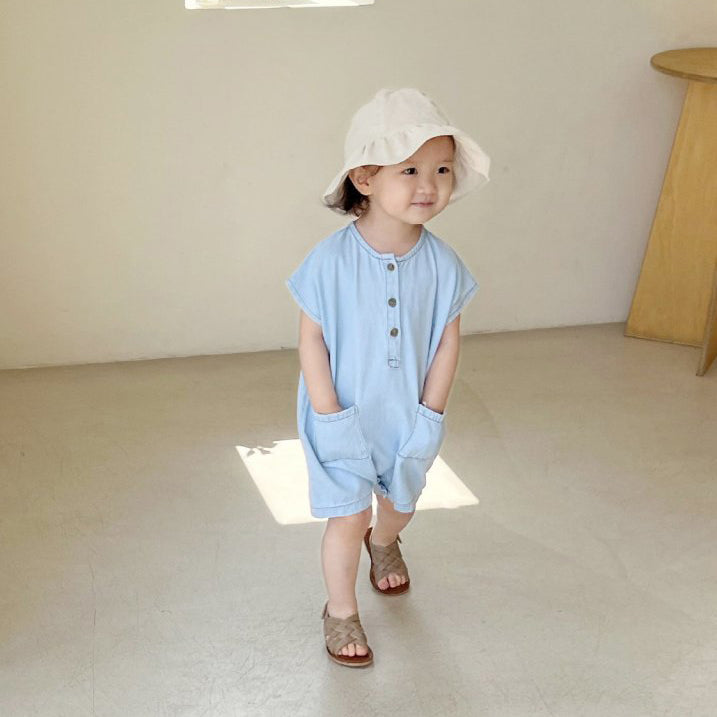 Baby Kid Girls Boys Solid Color Rompers Wholesale 230712101