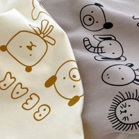 Load image into Gallery viewer, Baby Girls Boys Solid Color Cartoon Print Rompers Wholesale 230712104
