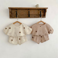 Load image into Gallery viewer, 2 Pieces Set Baby Kid Girls Cartoon Print T-Shirts And Shorts Wholesale 230712106
