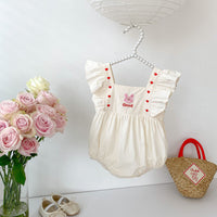 Load image into Gallery viewer, Baby Girls Love heart Cartoon Rompers Wholesale 230712113
