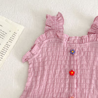 Load image into Gallery viewer, 2 Pieces Set Baby Kid Girls Solid Color Tank Tops And Shorts Wholesale 230712126
