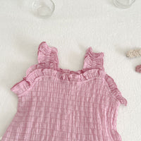 Load image into Gallery viewer, 2 Pieces Set Baby Kid Girls Solid Color Tank Tops And Shorts Wholesale 230712126
