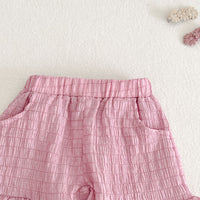 Load image into Gallery viewer, 2 Pieces Set Baby Kid Girls Solid Color Tank Tops And Shorts Wholesale 230712126
